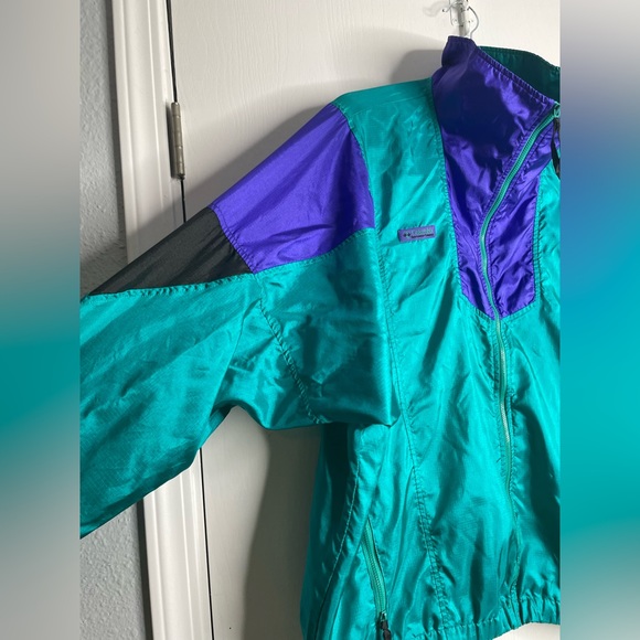 Vintage Columbia Windbreaker jacket. Mens size large - Picture 10 of 15